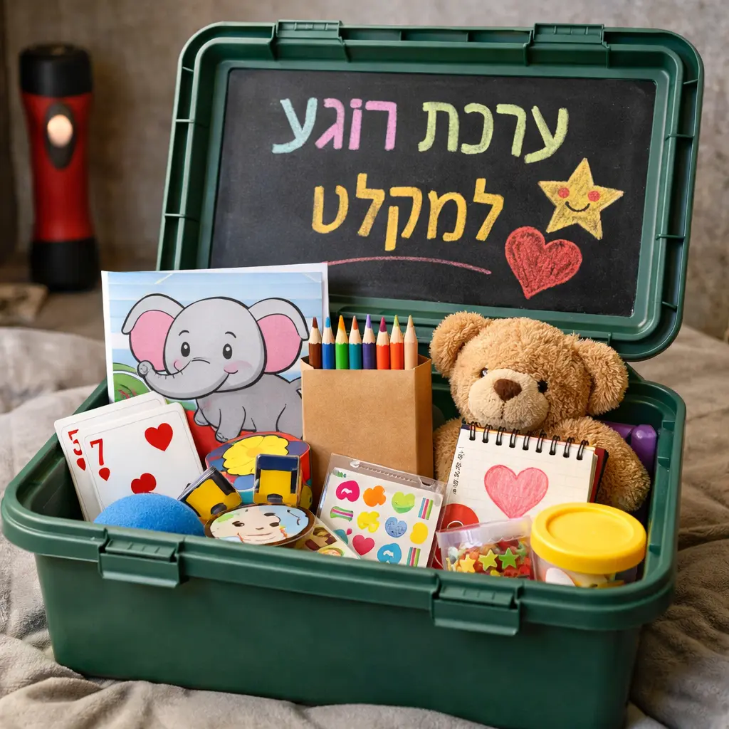 פעילויות מרגיעות לילדים בזמן אזעקות